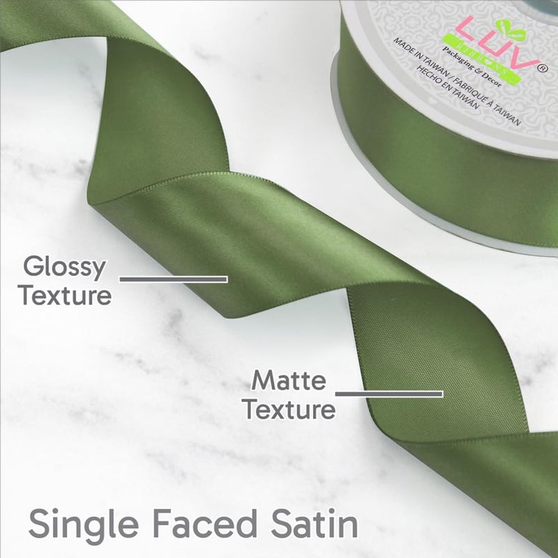 LUV RIBBONS Creative Ideas Satin Single Face 1.5" Inch Ribbon x 50 Yards,for Gift Wrapping Crafts Wedding Decoration Bows Bouquet Floral Arrangement - Image 2